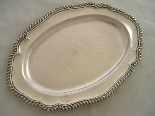 1781 Georgian Silver Small Meat Plate James Young 933 Grams