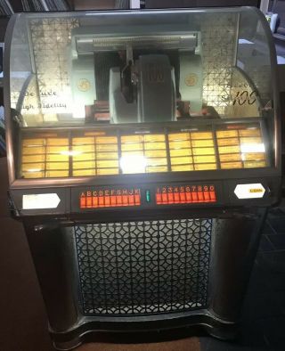 Antique (1954) Seeburg Select - O - Matic 100 Jukebox It Lights Up Needs Some Work