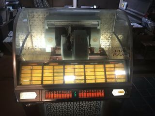 Antique (1954) Seeburg Select - O - Matic 100 Jukebox It Lights Up Needs Some Work 2