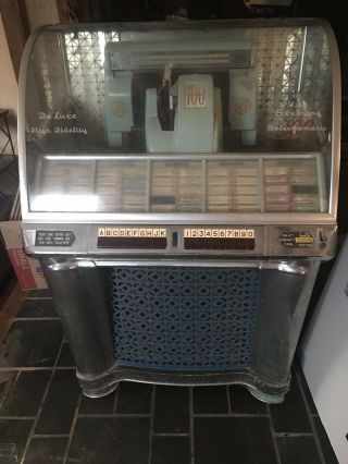 Antique (1954) Seeburg Select - O - Matic 100 Jukebox It Lights Up Needs Some Work 8