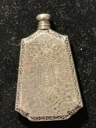 Webster Sterling Silver Perfume Scent Bottle Antique Hammered Silver