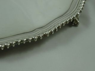 LARGE,  BOXED solid silver SALVER,  1979,  1342gm 3