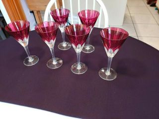 Very Rare Richard Ginori Vintage Red Wine Glasses