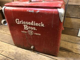 Griesedieck Beer Cooler Coca Cola Busch Budweiser Stag Antique Vintage Sign 6