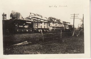 Wwi Photo Aberdeen Proving Ground 14 " Railway Gun Artillery 1918 Apg 34