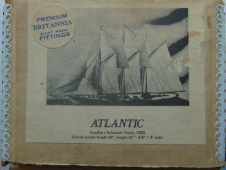 Vintage Blue Jacket Ship Atlantic Auxillary Schooner Yacht 1905 Model Kit