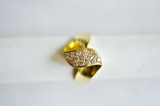 Vtg.  Van Cleef & Arpels 18k And Diamond Ring