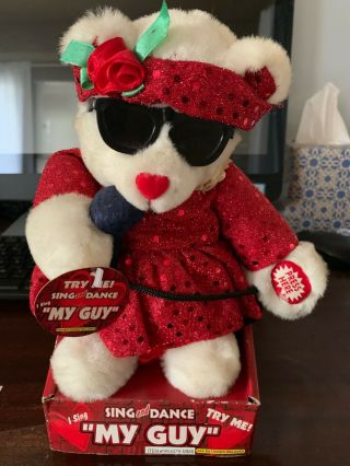 Sing And Dance " My Guy " Collectible Stuffed Animal Toy Bear