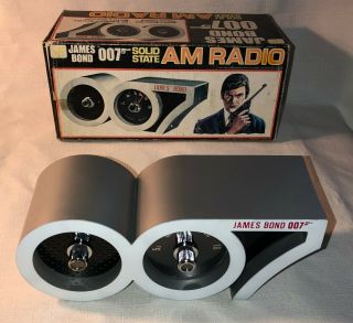 Nos Vintage James Bond 007 Am Transistor Radio Novelty Vanity Fair