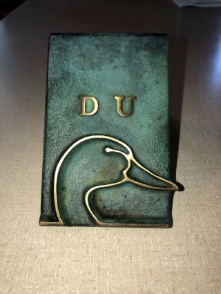 Ducks Unlimited Brass Door Knocker - Vintage