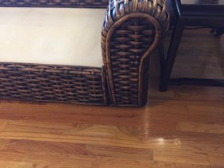 Ralph Lauren Vintage Rattan Wicker Sofa 2