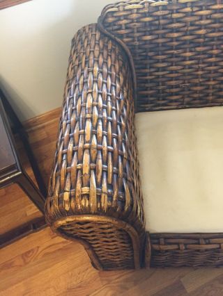 Ralph Lauren Vintage Rattan Wicker Sofa 3