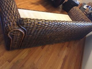 Ralph Lauren Vintage Rattan Wicker Sofa 5