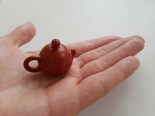 10ml Yixing Chinese Pottery Teapot Tea Pot Signed Marked Antique Guinness Record