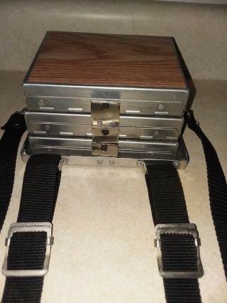Vintage Humphrey Fly Fishing Fly Chest Box 3 Tier