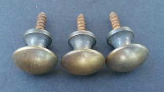 3 Solid Brass Stacking Barrister Bookcase,  Hoosier 5/8 " Round Knobs Handles K2