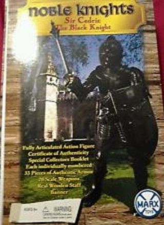 Marx Noble Knight Sir Cedric The Black Knight 2001 Reissue Boxed
