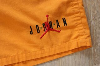 Vintage 90s Jordan Jersey and Short Set Orange 1992 Chicago Bulls Baseball RARE 9