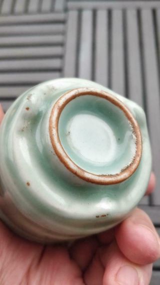 Antique Chinese Porcelain Longquan Celadon Glazed Incense Burner Censer Pot Vase 10