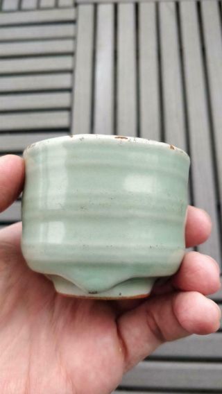 Antique Chinese Porcelain Longquan Celadon Glazed Incense Burner Censer Pot Vase 12