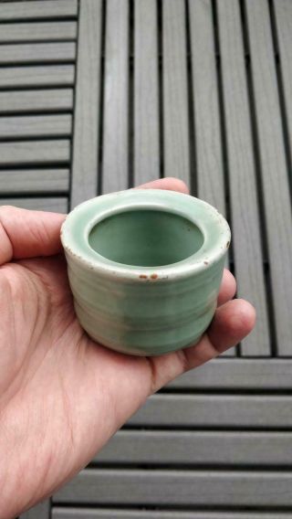 Antique Chinese Porcelain Longquan Celadon Glazed Incense Burner Censer Pot Vase 3