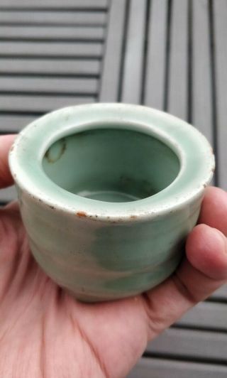 Antique Chinese Porcelain Longquan Celadon Glazed Incense Burner Censer Pot Vase 4