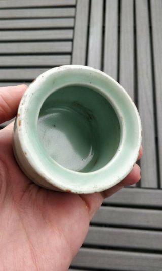 Antique Chinese Porcelain Longquan Celadon Glazed Incense Burner Censer Pot Vase 8