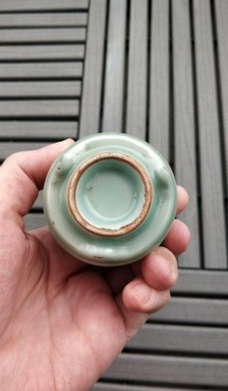 Antique Chinese Porcelain Longquan Celadon Glazed Incense Burner Censer Pot Vase 9