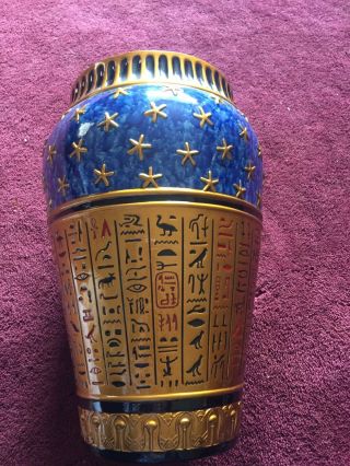 Egyptian Ancient Vase Collectible Centerpiece Flower Stand Art