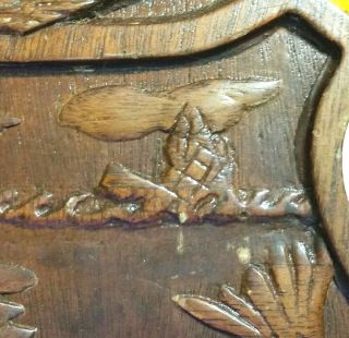 USS Spot SS - 413 Submarine Plaque US Navy,  Carved Wood WWII Era Diesel Boat 5