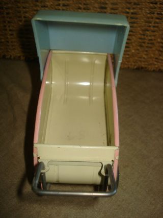 Vintage 1950 ' s Ohio Art Toy DOLL BUGGY - Metal with Graphics 3