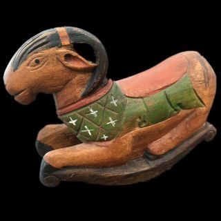 Rare Ancient Large Pre Columbian Ancient Rocking Horse 900 B.  C.  - 300 B.  C.