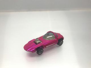 Vintage Hot Wheels Rare Hot Pink Silhouette 1967 Redline Made In Usa