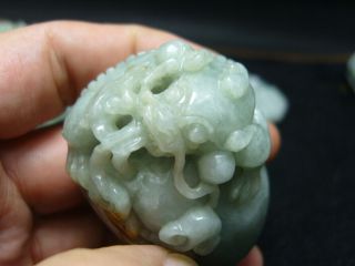 Natural Burma/ Chinese Jade (jadeite) Hand Carved Jade Pendant - See Video 5