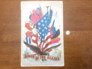 Wwi 1917 Songs Of The Allies Booklet Patriotic Mother Stoner Italian Russia