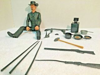 Best Of The West By Marx: Sam Cobra Action Figure & Many Equipment Itemsf