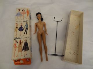 Vintage Mattel Barbie 4/5 With Stand And Swimsuit Sun Glasses