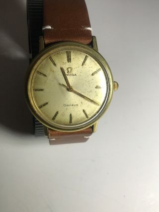 Rare Vintage Authentic Omega Geneve Mechanical (hand - Winding)