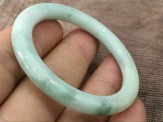 44mm certified natural emerald green silk flower jade bracelet children2469 2