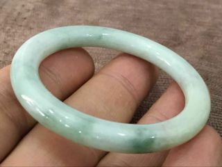 44mm certified natural emerald green silk flower jade bracelet children2469 4