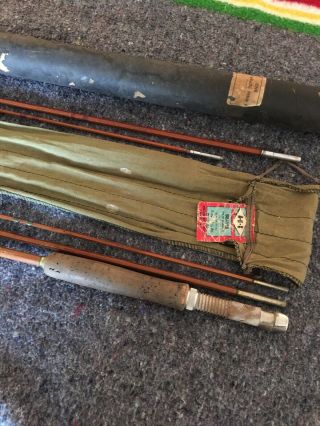 Horrocks Ibbotson Beaver Split bamboo 8 1/2’ Fly Rod 6