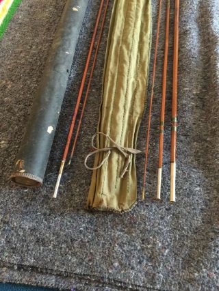 Horrocks Ibbotson Beaver Split bamboo 8 1/2’ Fly Rod 8