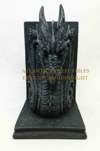 Ancient Dragon Celtic Guardian Bookend Set Statue Figurine Office Decorative 5