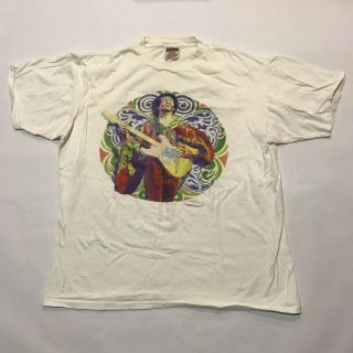 Vtg 1996 Jimi Hendrix T Shirt Xl Double Sided 90s Rare Tee Rock Music Tour