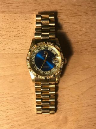 Rolex 18K Gold Watch Vintage 3