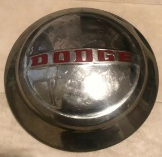 VINTAGE DODGE DOG DISH HUB CAP 9 