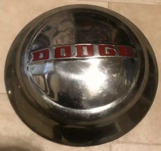 VINTAGE DODGE DOG DISH HUB CAP 9 