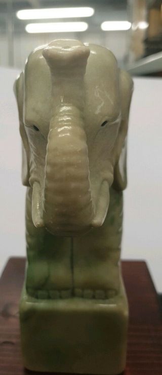 LARGE JADE JADEITE ELEPHANT APRROX 18.  5CM TALL FOR AGE 3