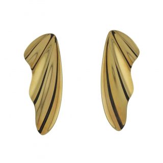 Tiffany & Co Elsa Peretti 18k Gold Wing Earrings