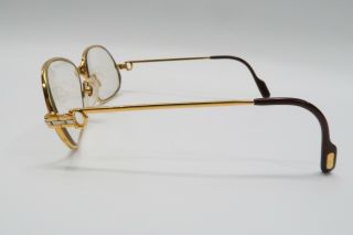 Vintage Cartier Panthere 1989 GOLD Rx Eyeglasses Frames 54[]15 Louis santos A518 3